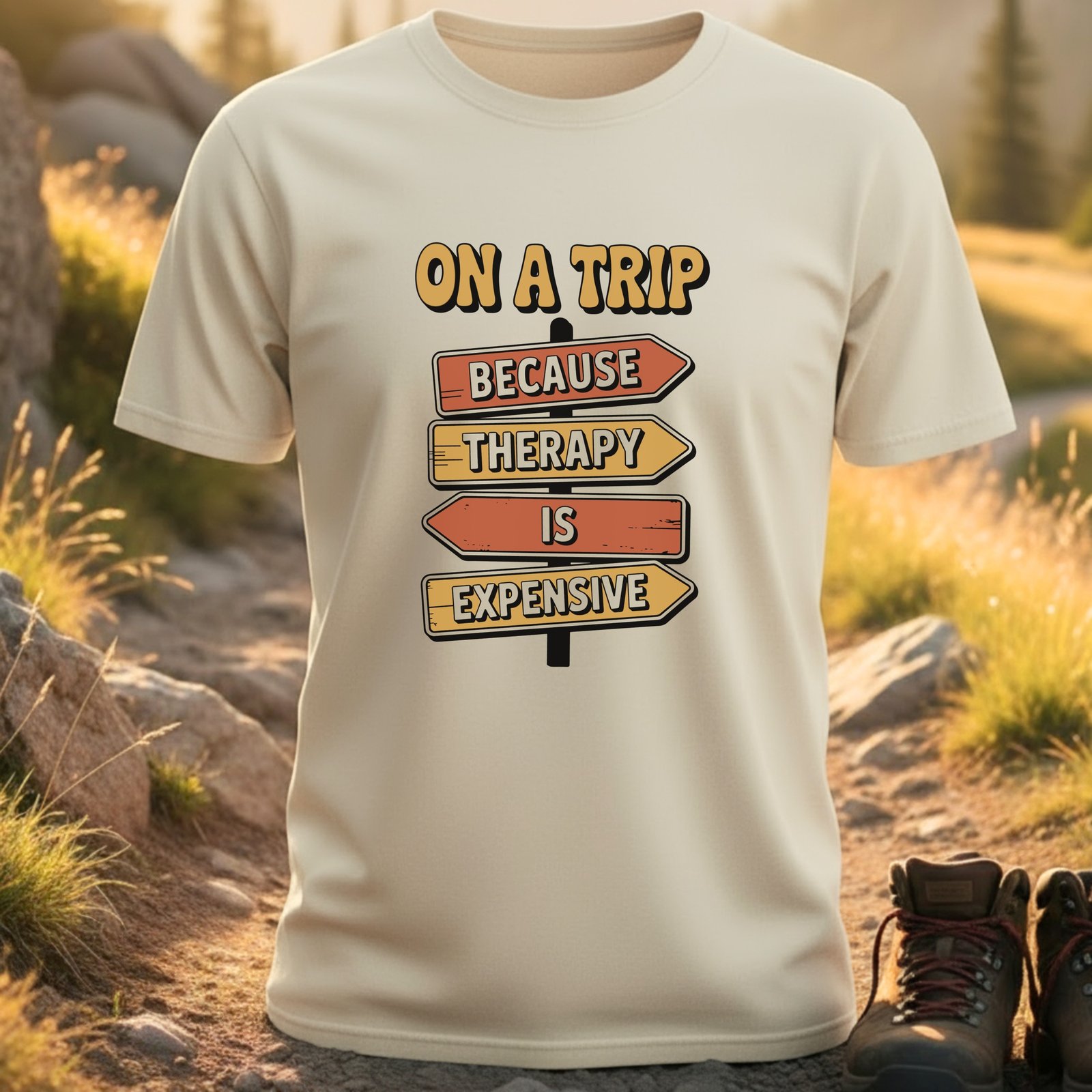 On A Trip Because Therapy Is Expensive T-Shirt