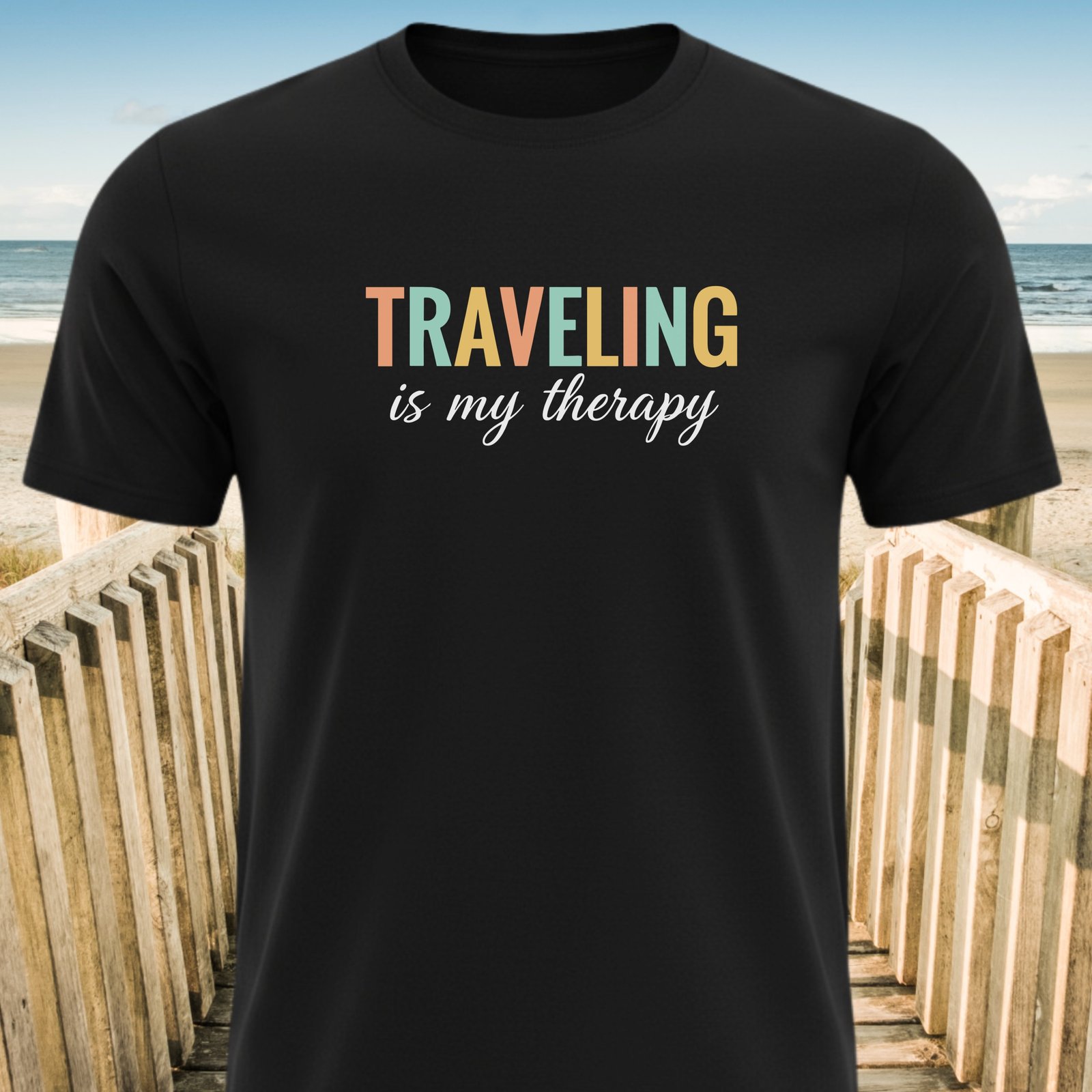 Traveling Is My Therapy T-Shirt
