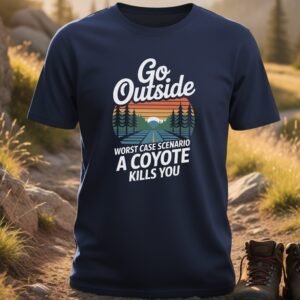 Go Outside Worst Case A Coyote Kills You T-Shirt