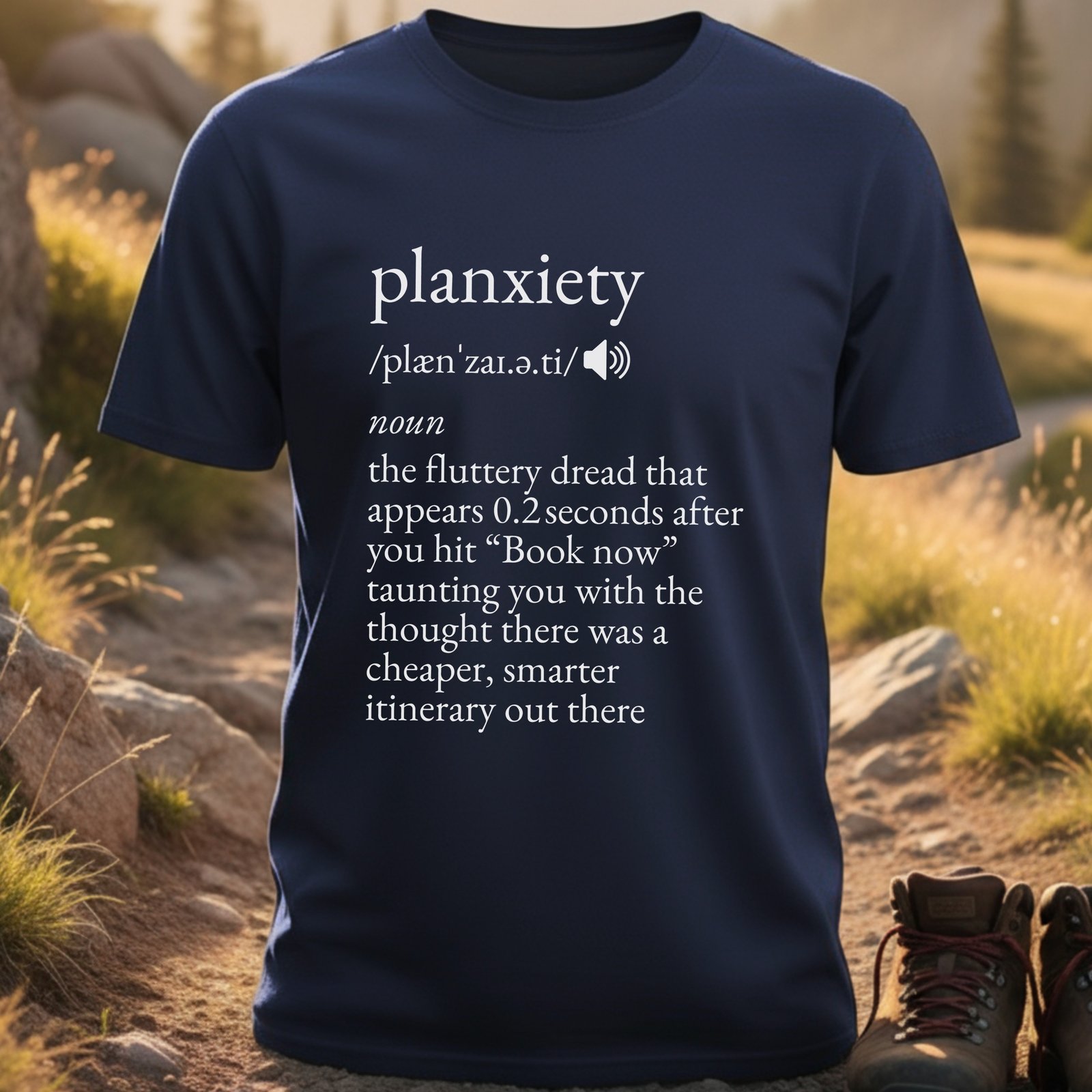 Planxiety Definition Travel T-Shirt