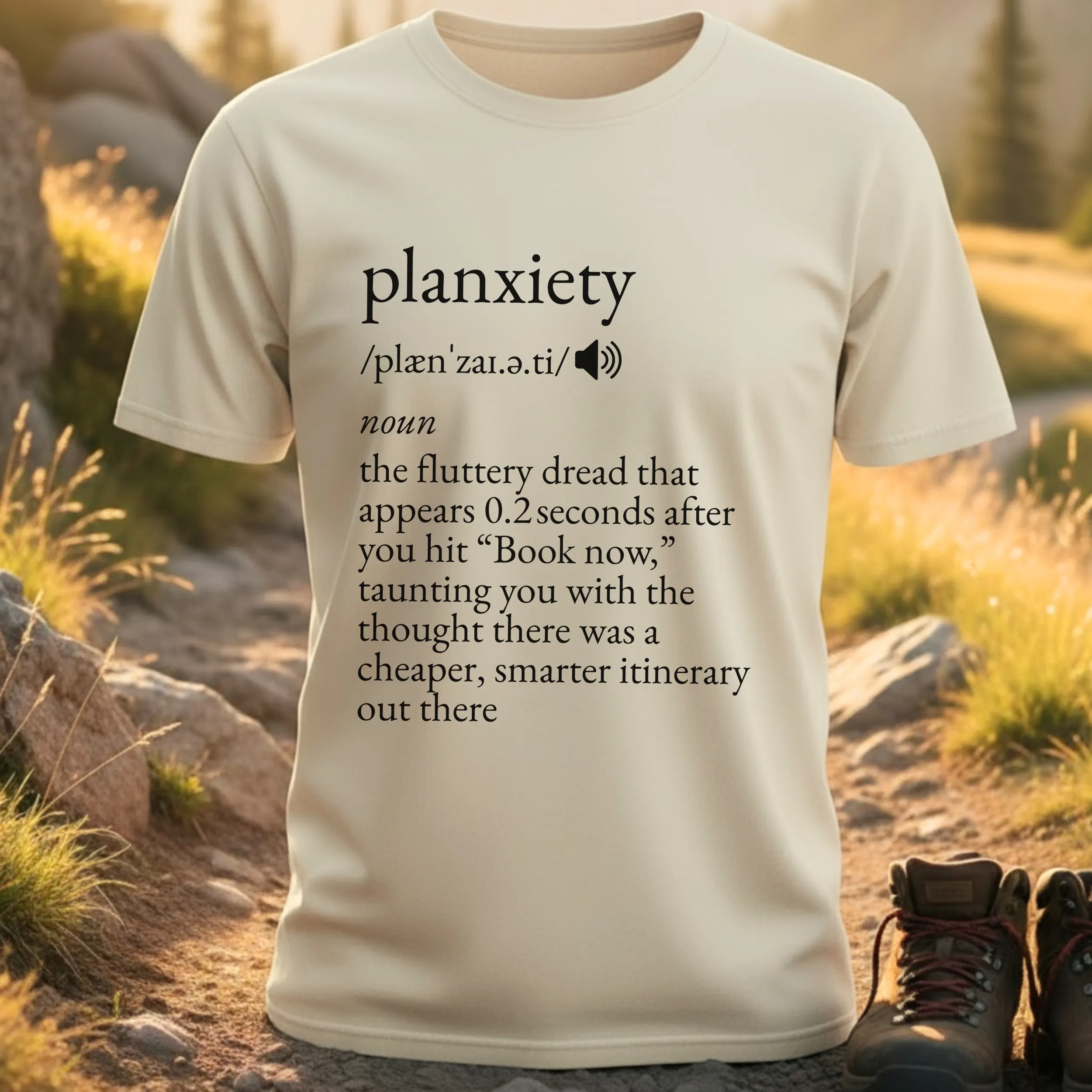Planxiety Definition Travel T-Shirt
