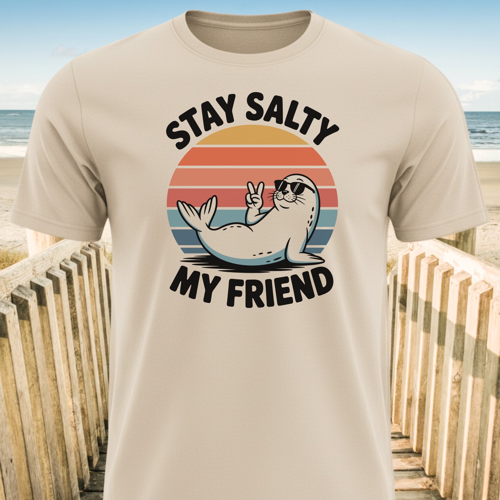 Stay Salty My Friend Seal T-Shirt