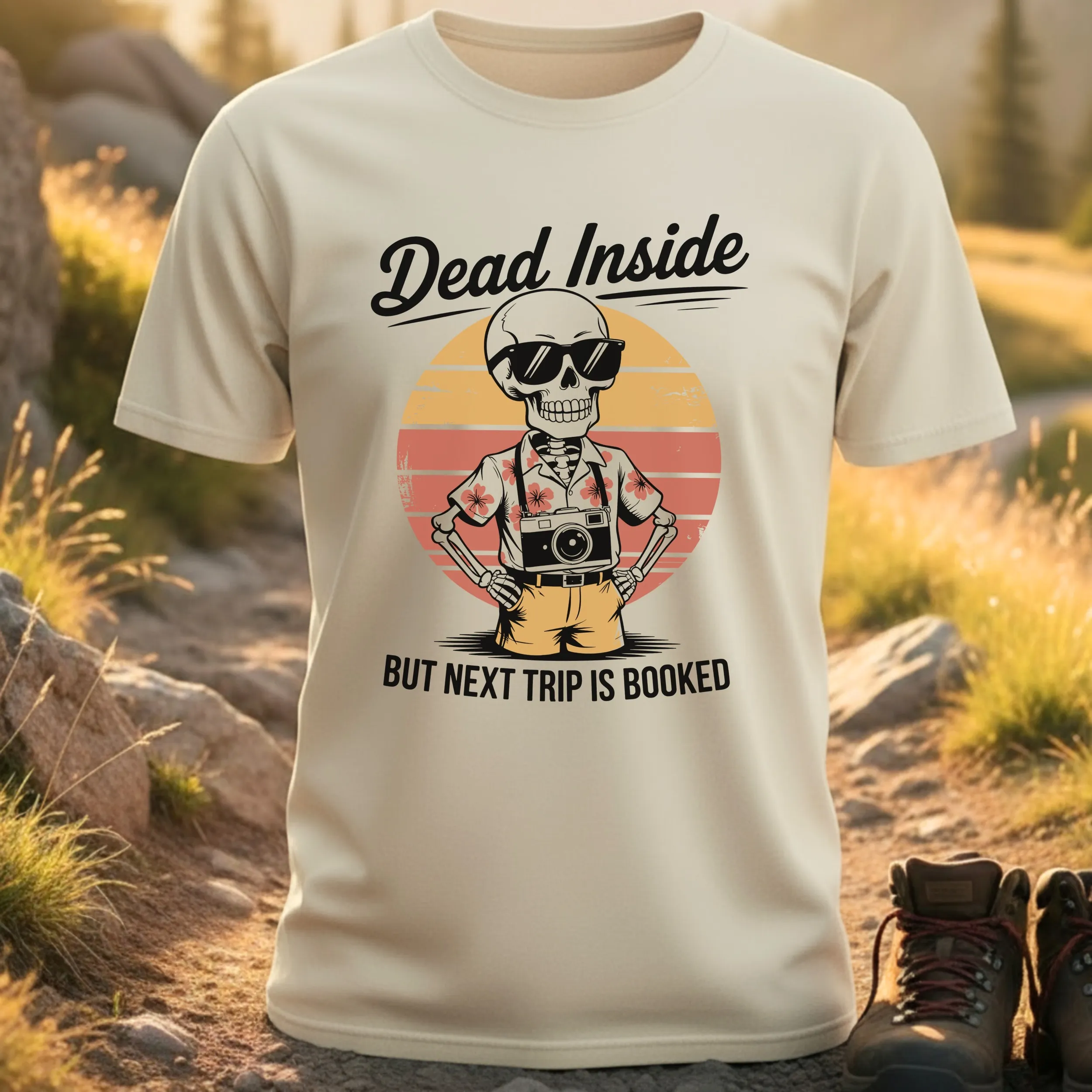 Dead Inside But Next Trip Is Booked T-Shirt