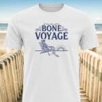 Bone Voyage Skeleton on Chair T-Shirt