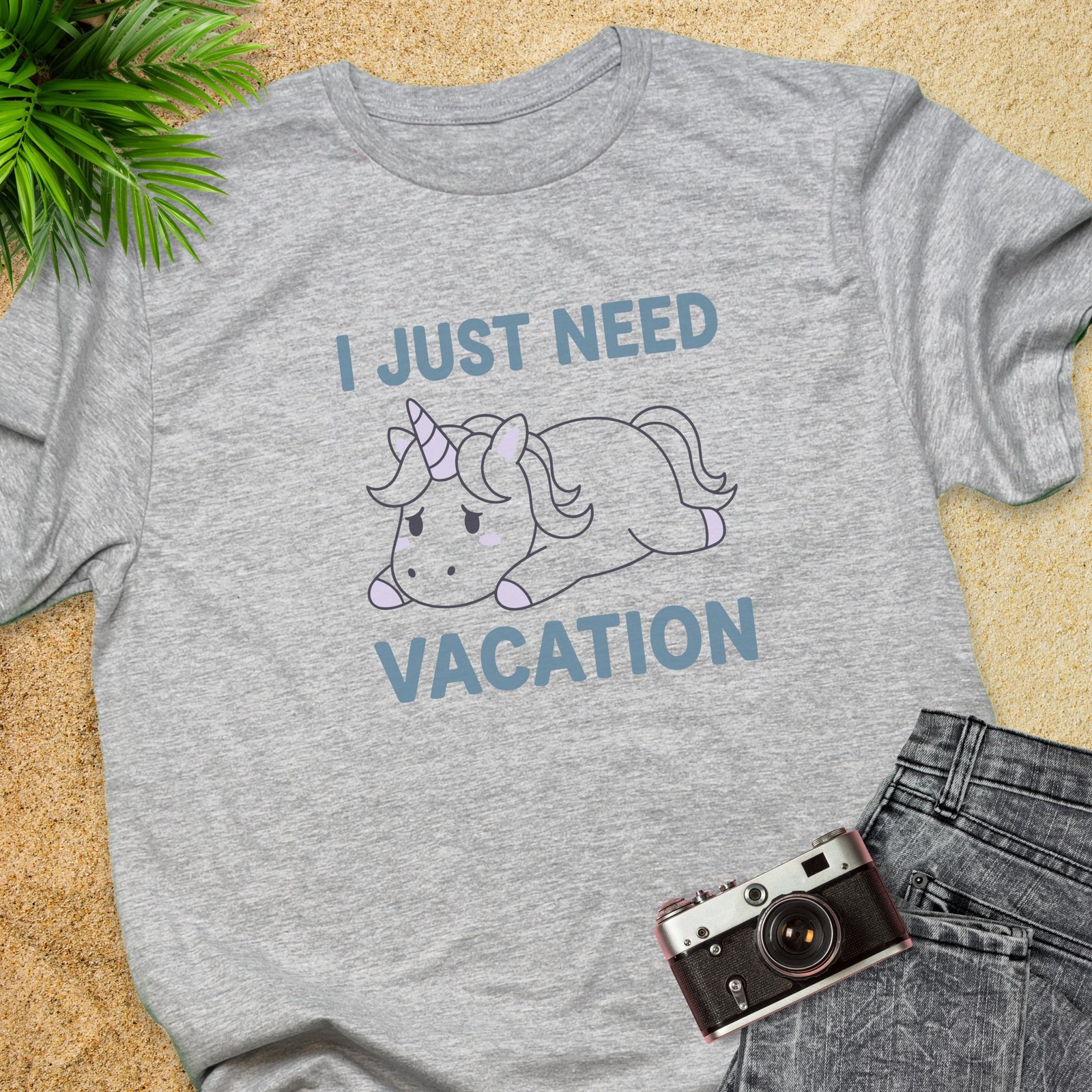 I Just Need Vacation Unicorn T-shirts