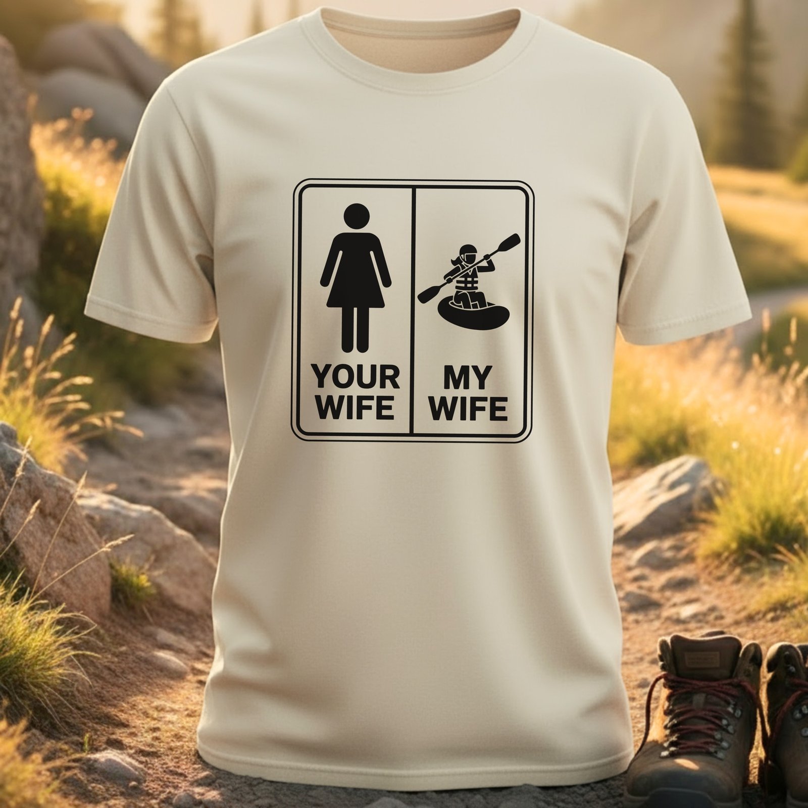 Your Wife My Wife Kayaking T-Shirt