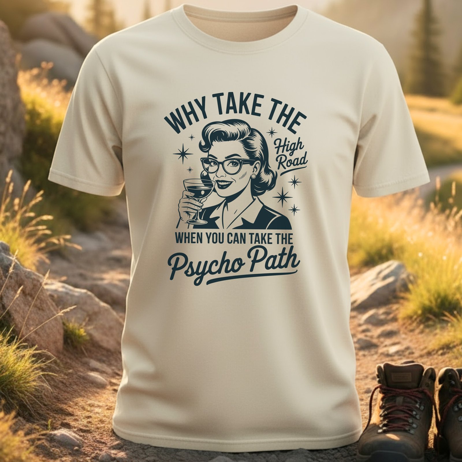Why Take High Road Psycho Path T-Shirt