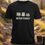 Never Forget Retro Travel Items T-shirts