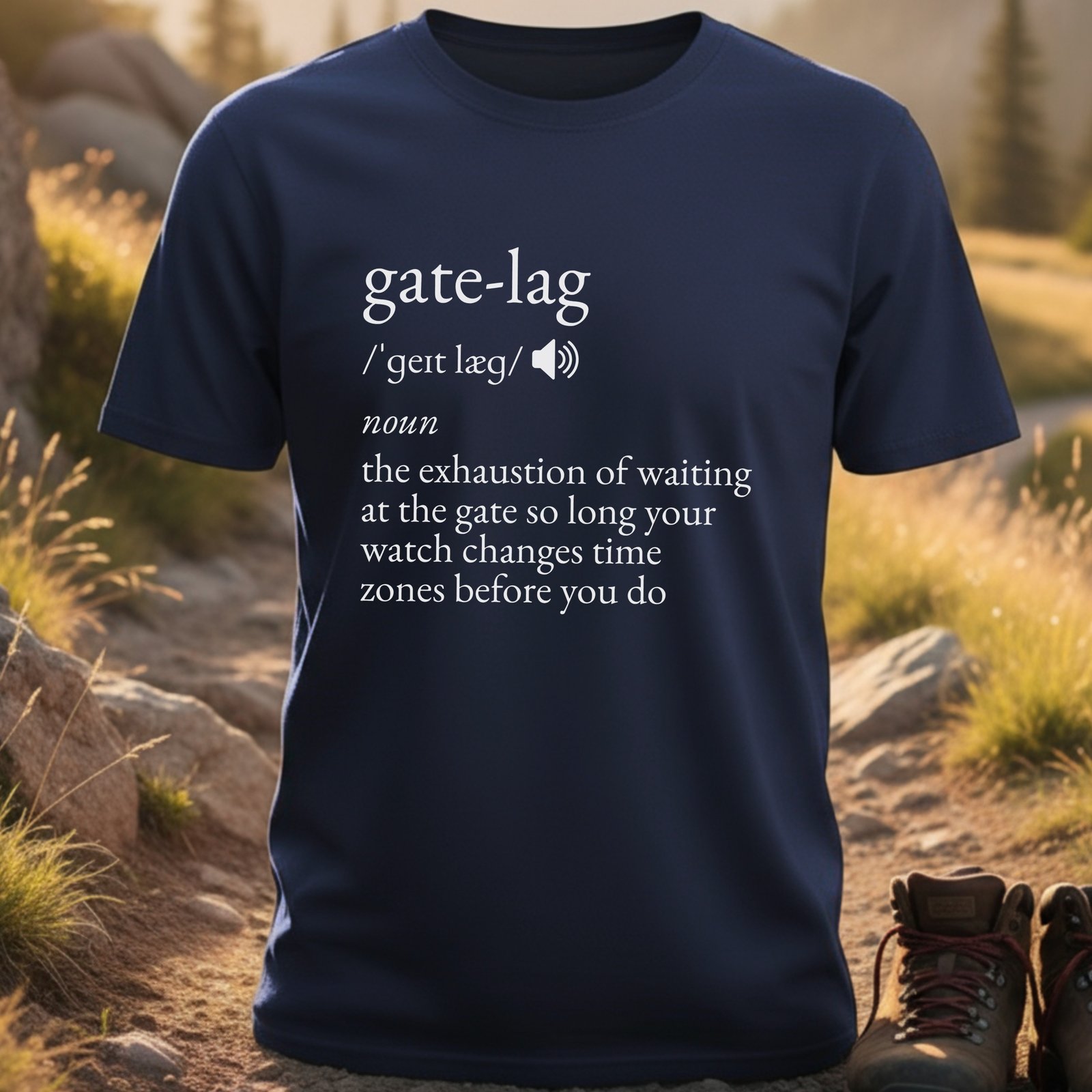 Gate-Lag Definition Vacation T-Shirt
