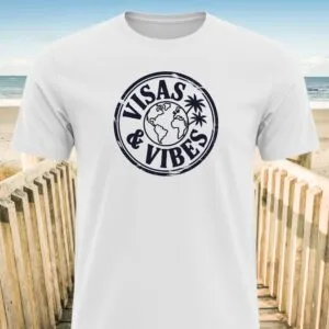 Visas and Vibes Adventure T-Shirt