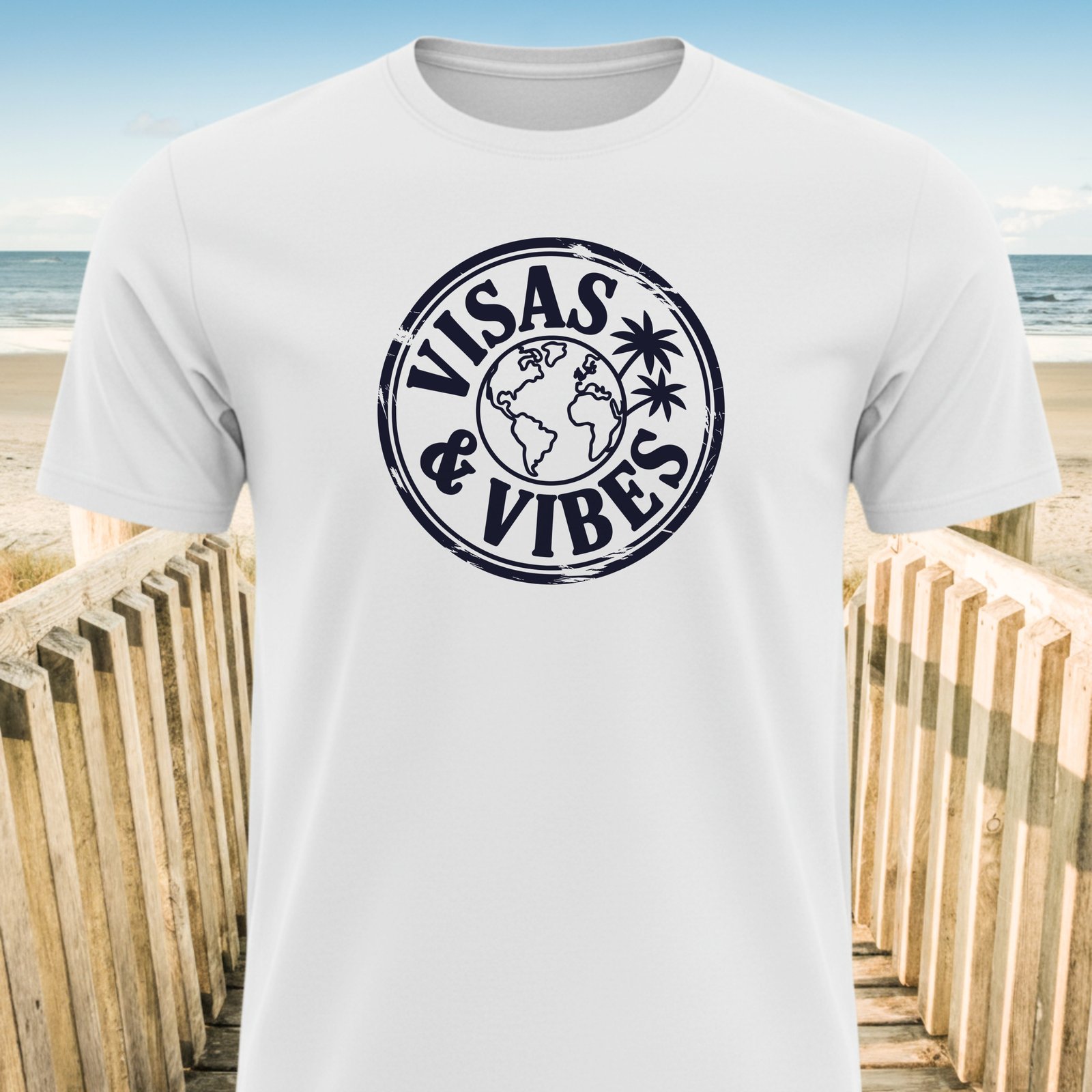 Visas and Vibes Adventure T-Shirt