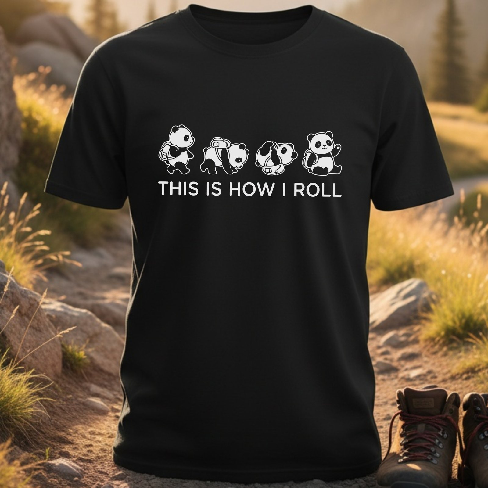 Panda This Is How I Roll T-shirts