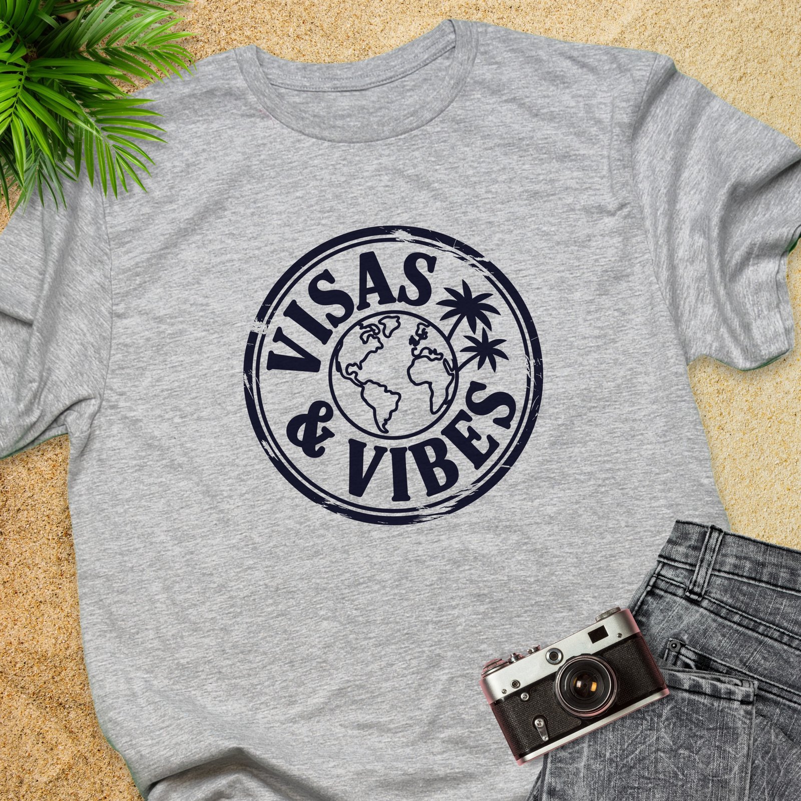 Visas and Vibes Adventure T-Shirt