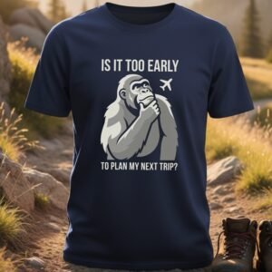 Thinking Gorilla Travel T-shirt