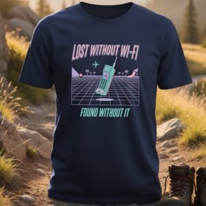 Lost Without Wi-Fi Found Without It T-Shirt
