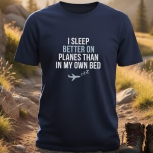 I Sleep Better on Planes T-shirt