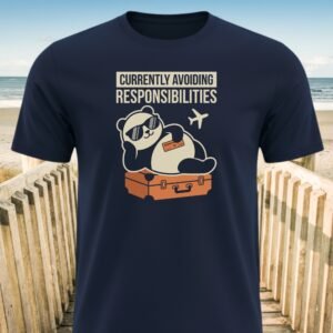 Currently Avoiding Responsibilities Panda T-Shirt